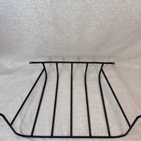 Black Large Metal Wall Mounted Durable Throw Blanket Holder Rack Waterproof - Picture 3 of 6